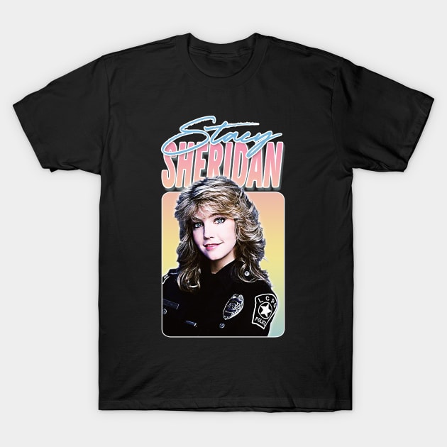 Stacy Sheridan / TJ Hooker - 80s TV Retro Design T-Shirt by DankFutura